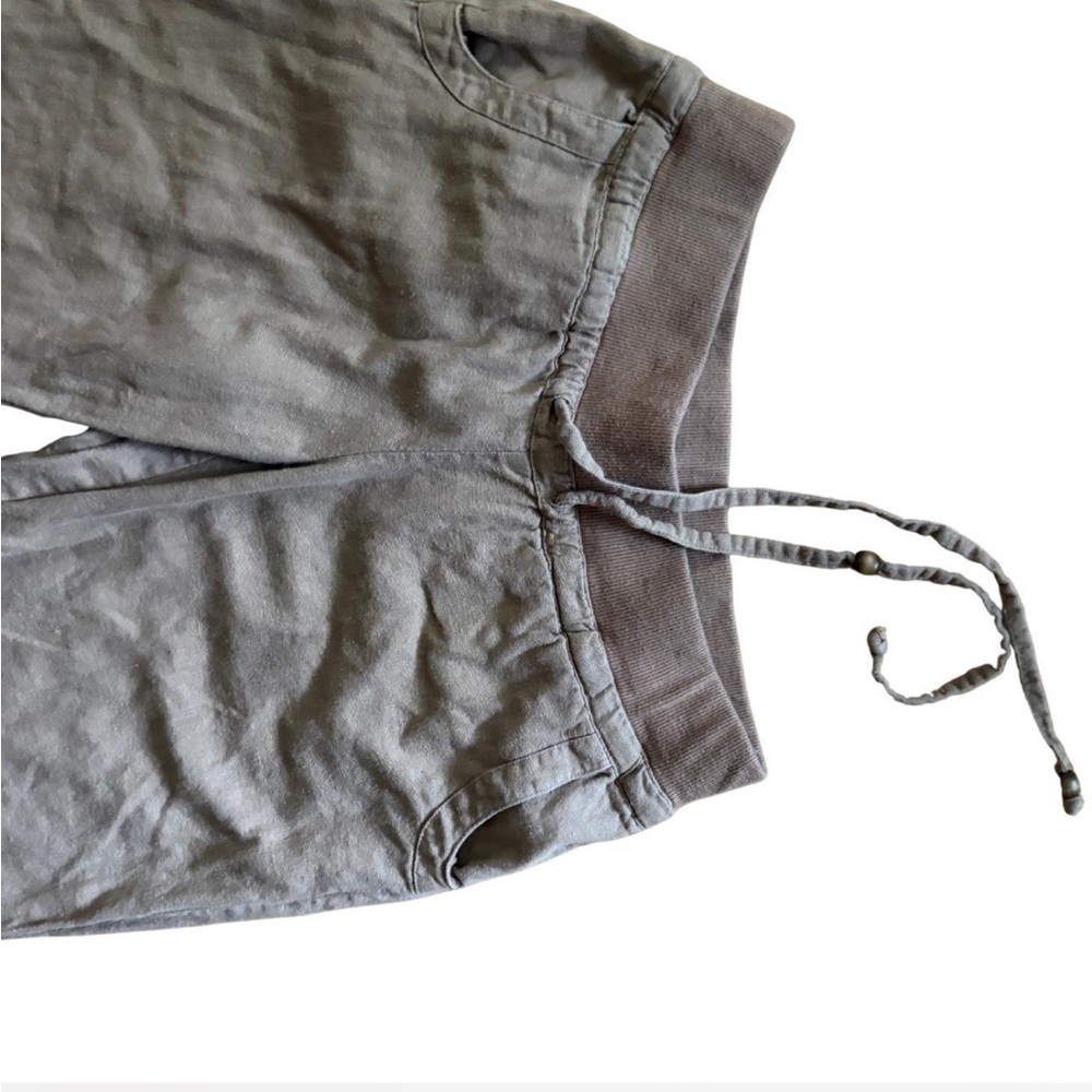 Beige Drawstring Lounge Pants - Picture 6 of 8